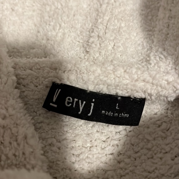 Very J - Cowl Neck Rainbow Striped Chenille Sweater - Picture 2 of 2